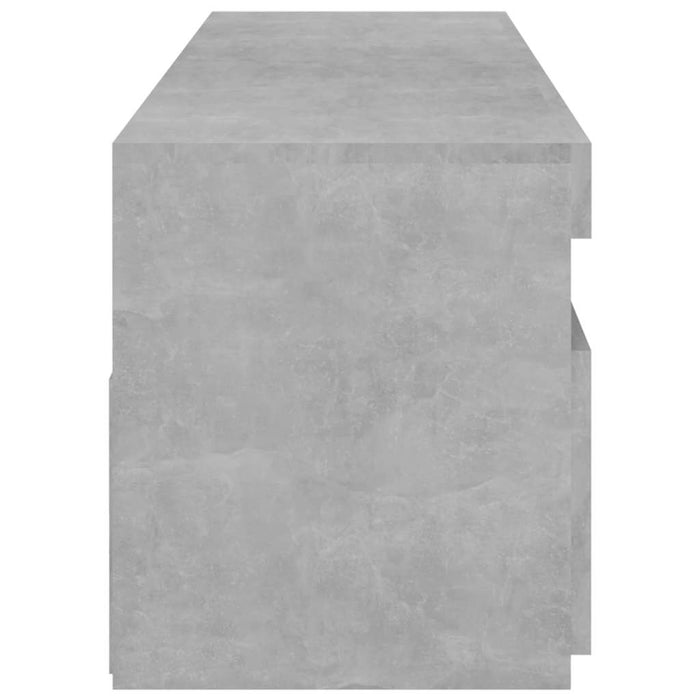 Comode TV cu lumini LED, 2 buc., gri beton, 75x35x40 cm - WALTI WALTI