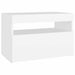 Comodă TV cu lumini LED, alb, 60x35x40 cm - WALTI WALTI