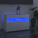 Comodă TV cu lumini LED, alb, 60x35x40 cm - WALTI WALTI