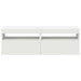 Comode TV cu lumini LED, 2 buc., alb, 60x35x40 cm - WALTI WALTI