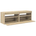 Comode TV cu lumini LED, 2 buc., stejar Sonoma, 60x35x40 cm - WALTI WALTI