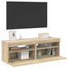 Comode TV cu lumini LED, 2 buc., stejar Sonoma, 60x35x40 cm - WALTI WALTI