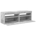 Comode TV cu lumini LED, 2 buc., gri beton, 60x35x40 cm - WALTI WALTI