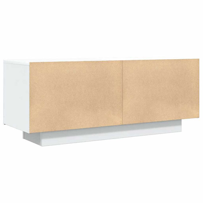 Comodă TV, alb, 100x35x40 cm, lemn prelucrat - WALTI WALTI