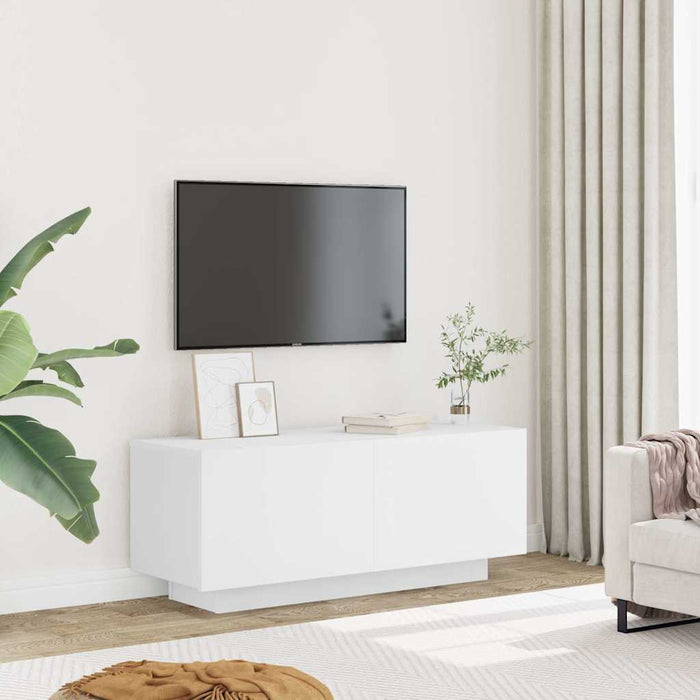 Comodă TV, alb, 100x35x40 cm, lemn prelucrat - WALTI WALTI