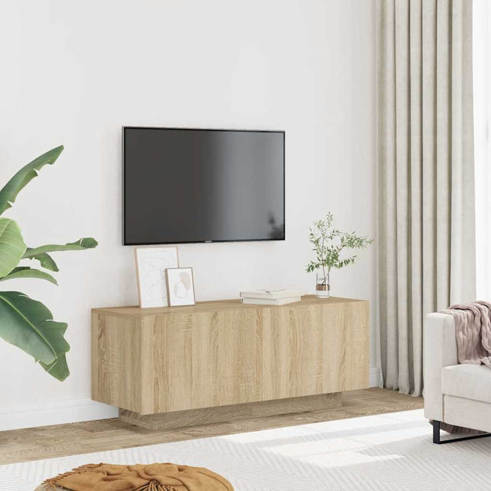 Comodă TV, stejar sonoma, 100x35x40 cm, lemn prelucrat - WALTI WALTI