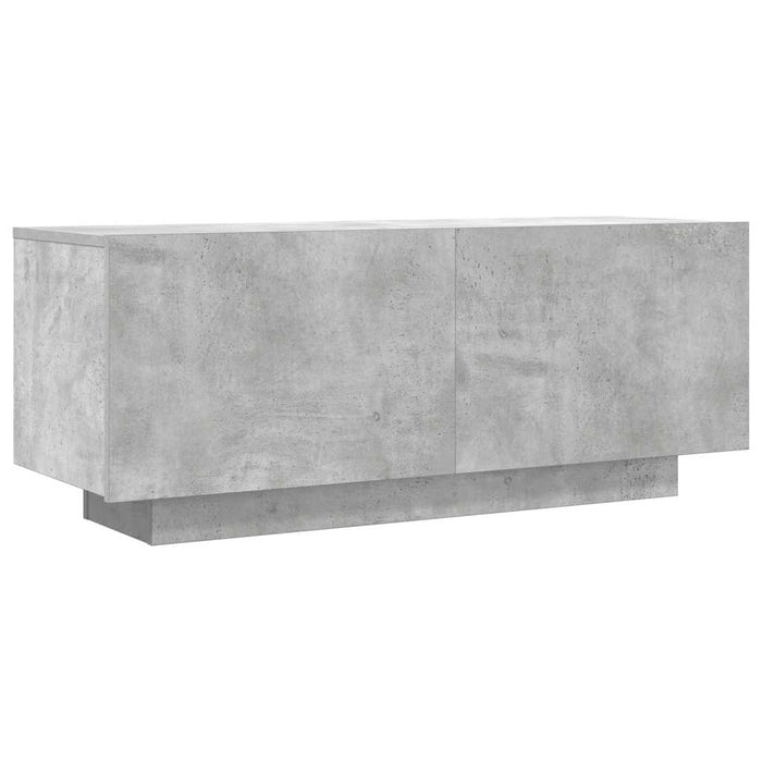 Comodă TV, gri beton, 100x35x40 cm, lemn prelucrat - WALTI WALTI