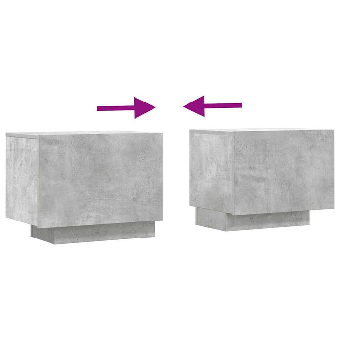 Comodă TV, gri beton, 100x35x40 cm, lemn prelucrat - WALTI WALTI