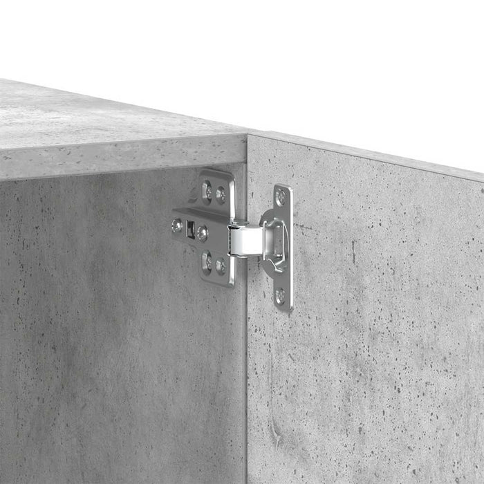 Comodă TV, gri beton, 100x35x40 cm, lemn prelucrat - WALTI WALTI