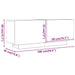 Comodă TV, gri beton, 100x35x40 cm, lemn prelucrat - WALTI WALTI