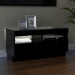Comodă TV cu lumini LED, negru, 80x35x40 cm - WALTI WALTI