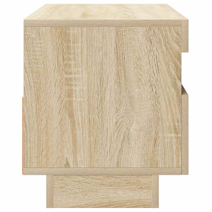 Comodă TV cu lumini LED, stejar Sonoma, 80x35x40 cm - WALTI WALTI