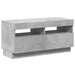 Comodă TV cu lumini LED, gri beton, 80x35x40 cm - WALTI WALTI