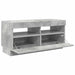 Comodă TV cu lumini LED, gri beton, 80x35x40 cm - WALTI WALTI