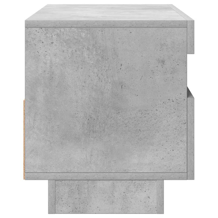 Comodă TV cu lumini LED, gri beton, 80x35x40 cm - WALTI WALTI
