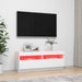 Comodă TV cu lumini LED, alb, 100x35x40 cm - WALTI WALTI