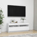 Comodă TV cu lumini LED, alb, 100x35x40 cm - WALTI WALTI