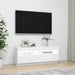 Comodă TV cu lumini LED, alb, 100x35x40 cm - WALTI WALTI