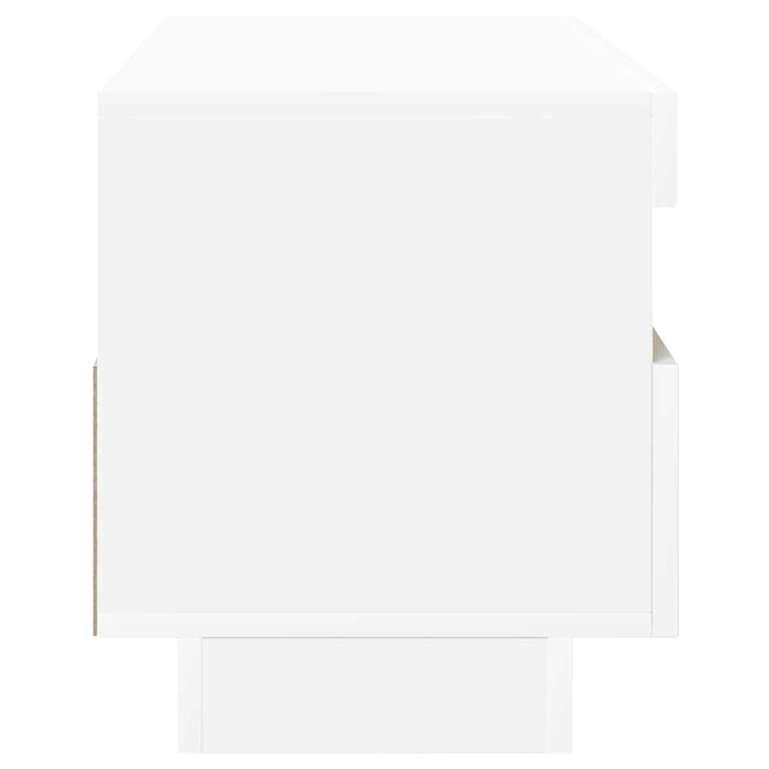 Comodă TV cu lumini LED, alb, 100x35x40 cm - WALTI WALTI