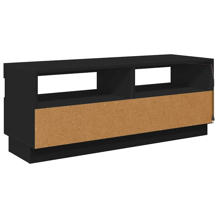 Comodă TV cu lumini LED, negru, 100x35x40 cm - WALTI WALTI