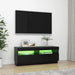 Comodă TV cu lumini LED, negru, 100x35x40 cm - WALTI WALTI