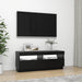 Comodă TV cu lumini LED, negru, 100x35x40 cm - WALTI WALTI