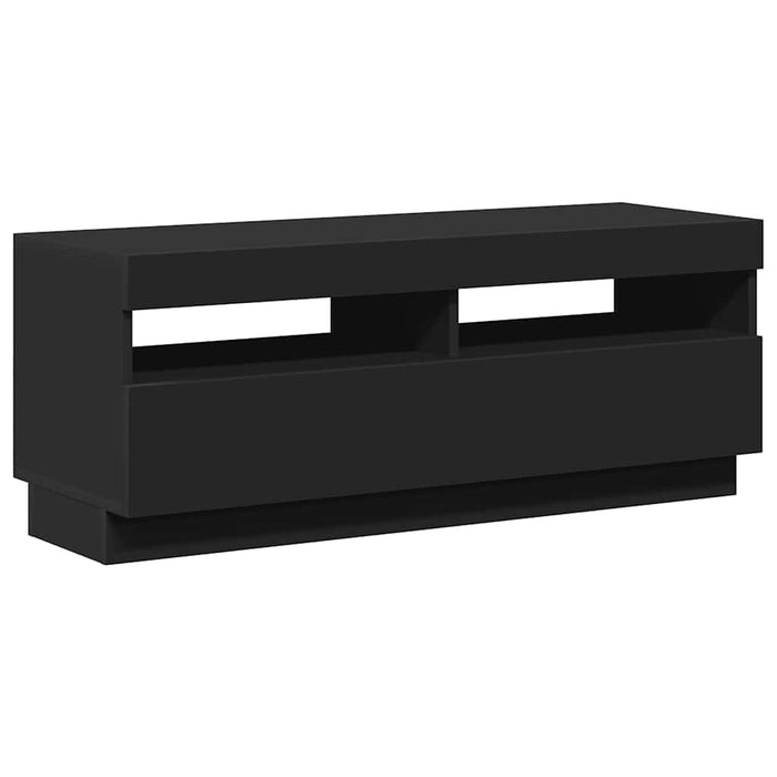 Comodă TV cu lumini LED, negru, 100x35x40 cm - WALTI WALTI