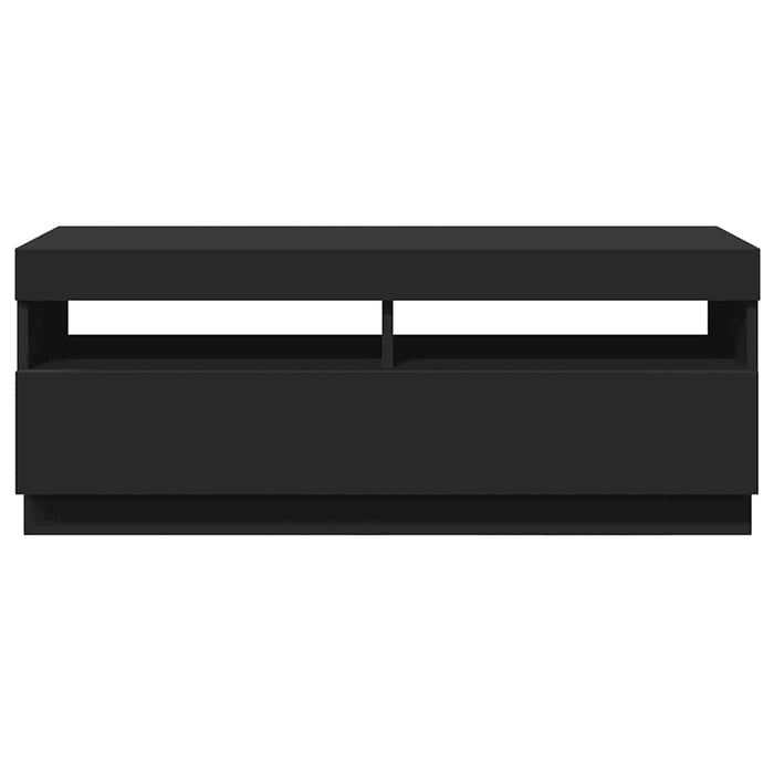 Comodă TV cu lumini LED, negru, 100x35x40 cm - WALTI WALTI