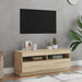 Comodă TV cu lumini LED, stejar sonoma, 100x35x40 cm - WALTI WALTI