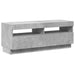 Comodă TV cu lumini LED, gri beton, 100x35x40 cm - WALTI WALTI