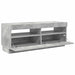 Comodă TV cu lumini LED, gri beton, 100x35x40 cm - WALTI WALTI