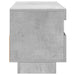Comodă TV cu lumini LED, gri beton, 100x35x40 cm - WALTI WALTI