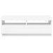 Comodă TV cu lumini LED, alb extralucios, 100x35x40 cm - WALTI WALTI