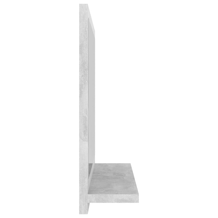Oglindă de baie, gri beton, 40 x 10,5 x 37 cm, PAL - WALTI WALTI