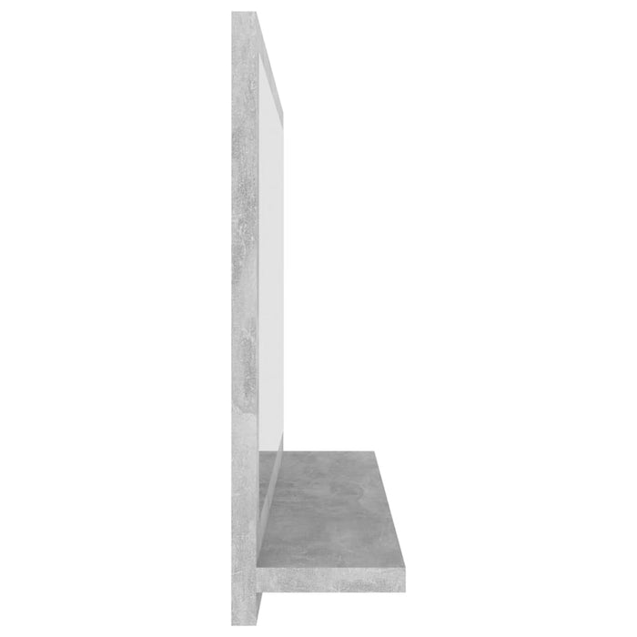 Dulap de baie cu oglindă, gri beton, 60 x 10,5 x 37 cm, PAL - WALTI WALTI