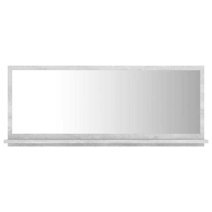 Dulap de baie cu oglindă, gri beton, 90 x 10,5 x 37 cm, PAL - WALTI WALTI