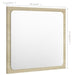 Oglindă de baie LED, stejar sonoma, 40x8,5x37cm, lemn prelucrat - WALTI WALTI