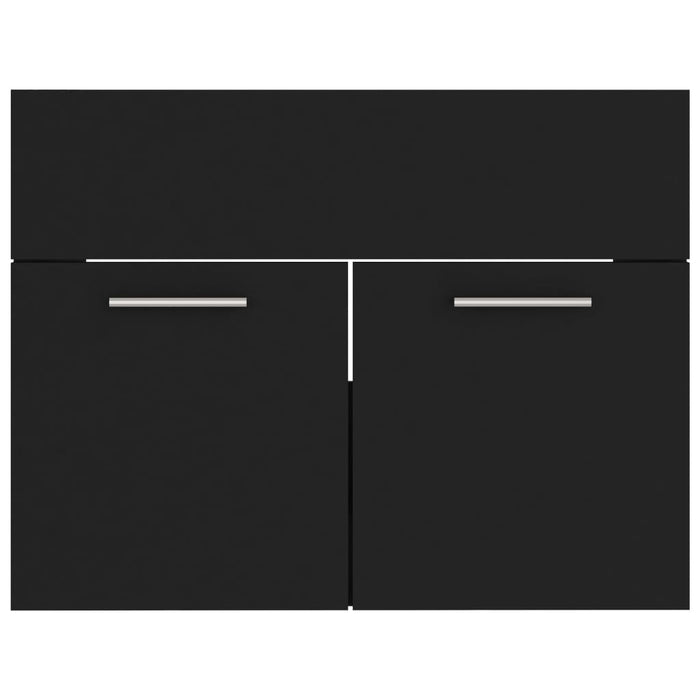 Dulap de chiuvetă, negru, 60x38,5x46 cm, PAL WALTI