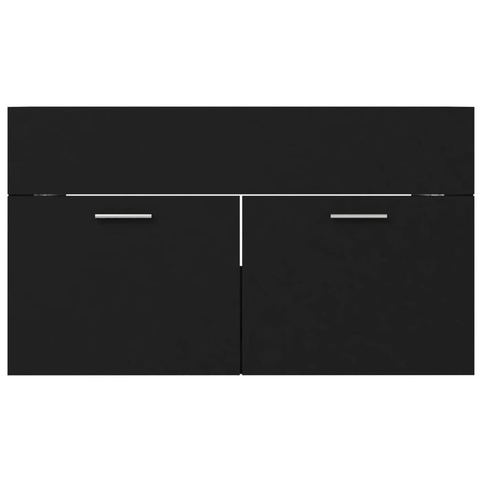 Dulap de chiuvetă, negru, 80x38,5x46 cm, PAL - WALTI WALTI
