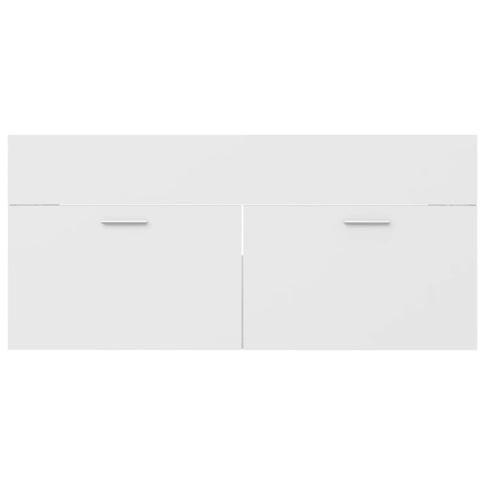 Dulap pentru chiuvetă, alb, 100x38,5x46 cm, PAL - WALTI WALTI