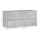Dulap de chiuvetă, gri beton, 90x38,5x45 cm, lemn prelucrat - WALTI WALTI