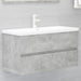 Dulap de chiuvetă, gri beton, 90x38,5x45 cm, lemn prelucrat - WALTI WALTI