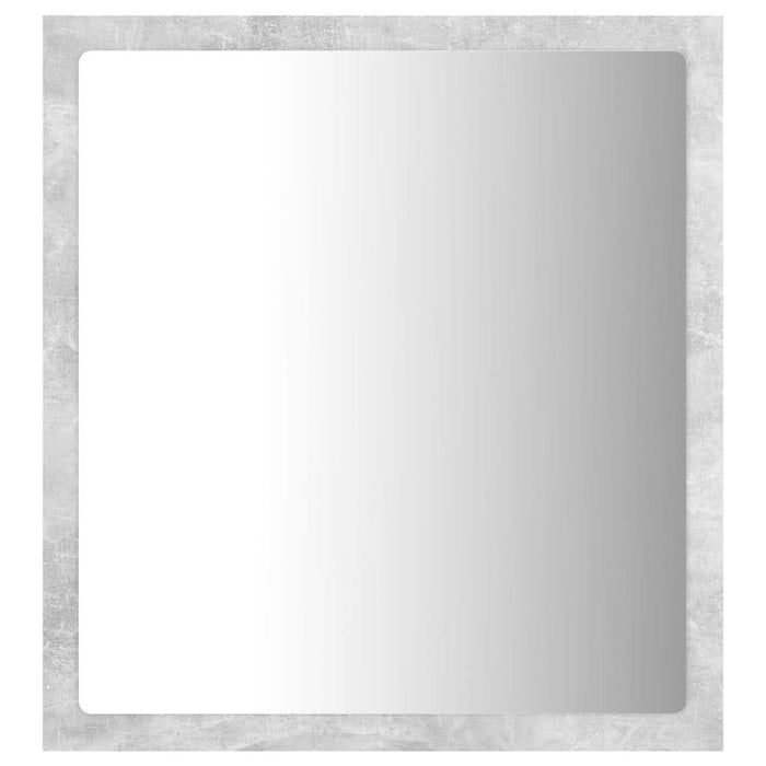 Oglindă de baie cu LED, gri beton, 40x8,5x37 cm, acril - WALTI WALTI