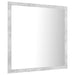 Oglindă de baie cu LED, gri beton, 40x8,5x37 cm, acril - WALTI WALTI