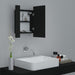 Dulap de baie cu oglindă & LED, negru, 40x12x45 cm, acril - WALTI WALTI