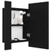 Dulap de baie cu oglindă & LED, negru, 40x12x45 cm, acril - WALTI WALTI