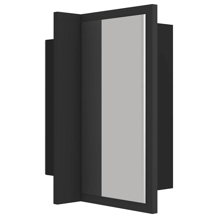 Dulap de baie cu oglindă & LED, gri, 40x12x45 cm acril WALTI