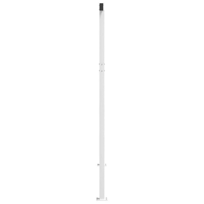 Set stâlp pentru copertină, alb, 300x245 cm, fier WALTI