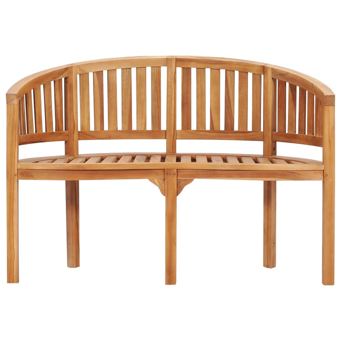 Set mobilier grădină tip banană, 5 piese, lemn masiv de tec - WALTI WALTI