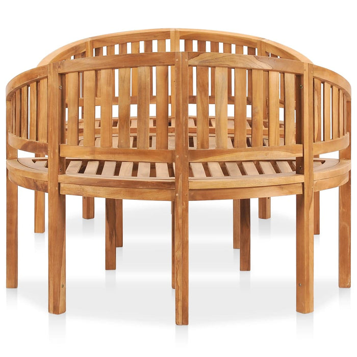 Set mobilier grădină tip banană, 3 piese, lemn masiv de tec - WALTI WALTI